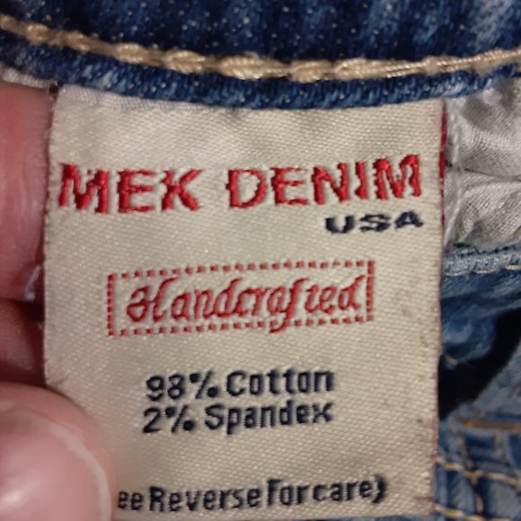 MEK Denim Women's Cuffed Capri Jeans Size 25 - Picture 6 of 8